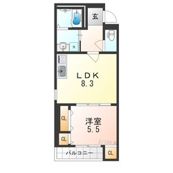 鶴ケ丘駅 徒歩13分 1階の物件間取画像